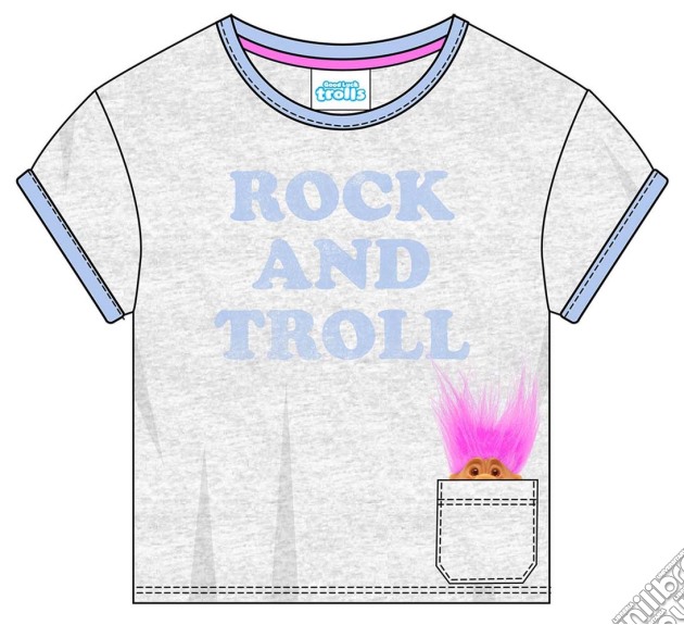 Trolls: Slogan Troll Hair (T-Shirt Donna Tg. L) gioco di PHM