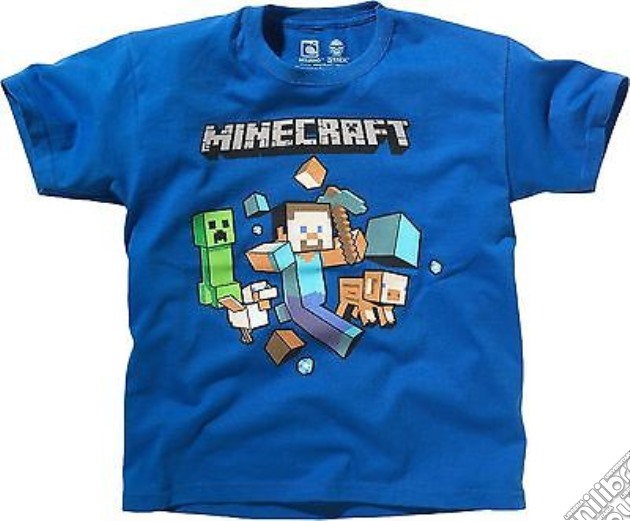 Minecraft - Runaway Blue Shirt 7/8 gioco di Bioworld