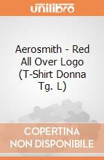 Aerosmith - Red All Over Logo (T-Shirt Donna Tg. L) gioco