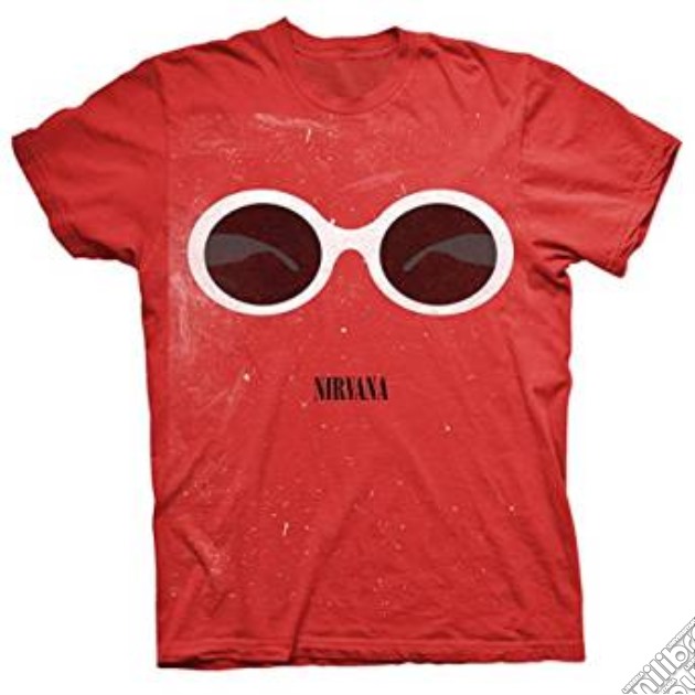 Nirvana - Red Sunglasses (T-Shirt Unisex Tg. S) gioco