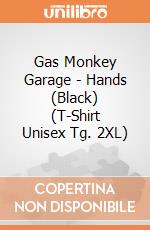 Gas Monkey Garage - Hands (Black) (T-Shirt Unisex Tg. 2XL) gioco di PHM