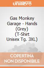 Gas Monkey Garage - Hands (Grey) (T-Shirt Unisex Tg. 3XL) gioco di PHM