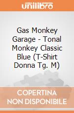 Gas Monkey Garage - Tonal Monkey Classic Blue (T-Shirt Donna Tg. M) gioco di PHM