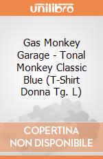 Gas Monkey Garage - Tonal Monkey Classic Blue (T-Shirt Donna Tg. L) gioco di PHM