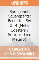 Spongebob Squarepants: Fanattik - Set Of 4 (Metal Coasters / Sottobicchieri Metallo) giochi