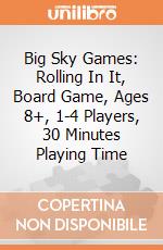 Big Sky Games: Rolling In It, Board Game, Ages 8+, 1-4 Players, 30 Minutes Playing Time gioco