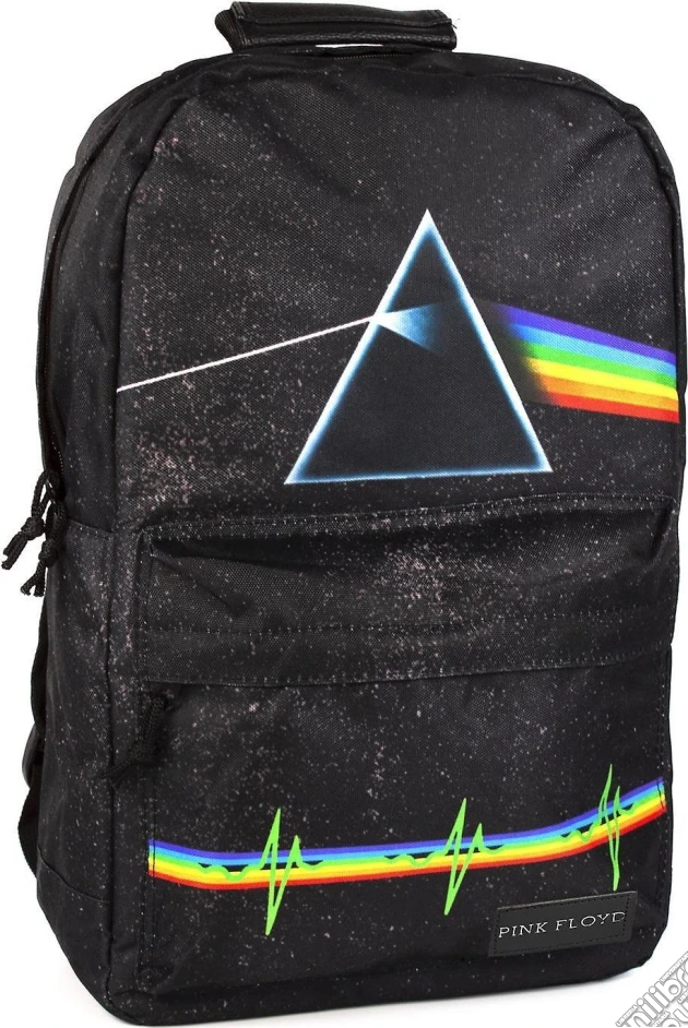 Zaino Pink Floyd Dark Side Of The Moon 16", Ufficiale, In Poliestere, Con Iconica Copertina Album, Per Scuola E Festival