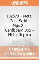 102573 - Metal Gear Solid - Mgs 2 - Cardboard Box - Metal Replica giochi