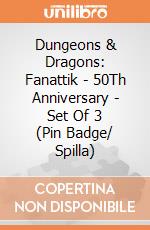Dungeons & Dragons: Fanattik - 50Th Anniversary - Set Of 3 (Pin Badge/ Spilla) giochi