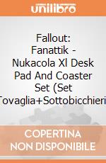 Fallout: Fanattik - Nukacola Xl Desk Pad And Coaster Set (Set Tovaglia+Sottobicchieri) giochi