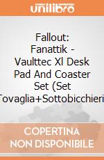 Fallout: Fanattik - Vaulttec Xl Desk Pad And Coaster Set (Set Tovaglia+Sottobicchieri) giochi