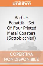 Barbie: Fanattik - Set Of Four Printed Metal Coasters (Sottobicchieri) giochi