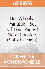 Hot Wheels: Fanattik - Set Of Four Printed Metal Coasters (Sottobicchieri) giochi