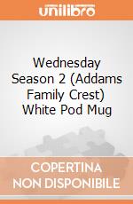 Wednesday Season 2 (Addams Family Crest) White Pod Mug giochi