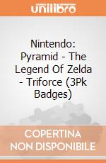 Nintendo: Pyramid - The Legend Of Zelda - Triforce (3Pk Badges) giochi