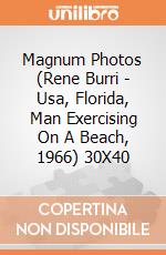 Magnum Photos (Rene Burri - Usa, Florida, Man Exercising On A Beach, 1966) 30X40 giochi