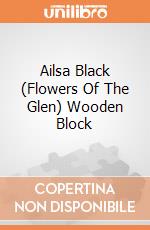 Ailsa Black (Flowers Of The Glen) Wooden Block giochi