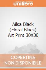Ailsa Black (Floral Blues) Art Print 30X30 giochi