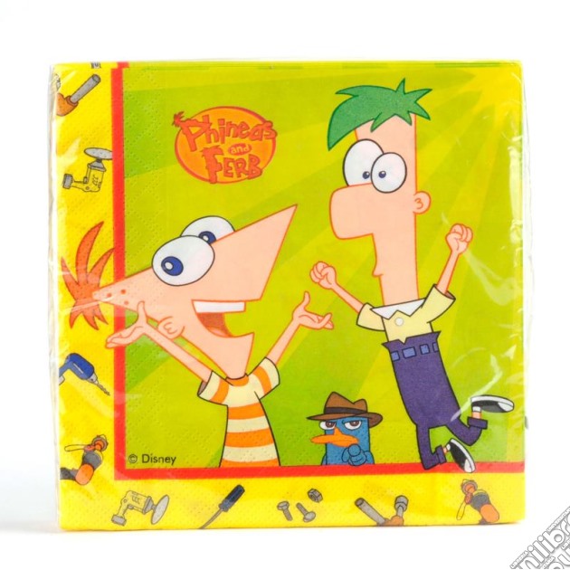 Phineas And Ferb - 20 Tovaglioli Di Carta gioco di Como Giochi