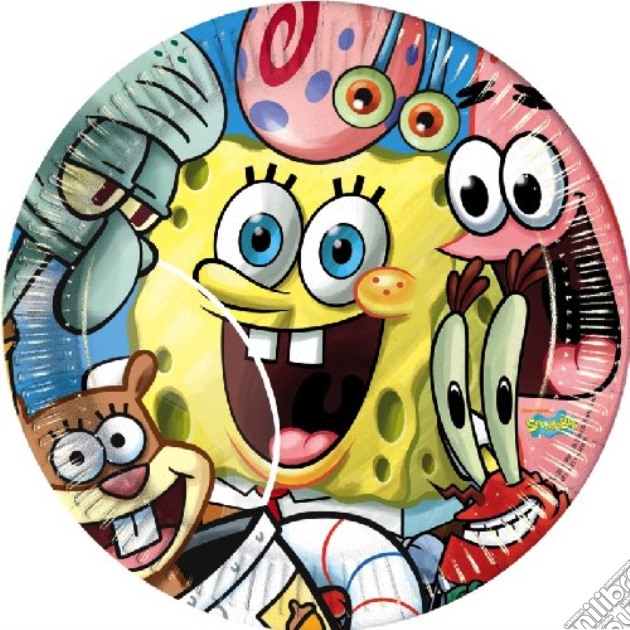 Spongebob - Set 10 Piatti Cm 23 gioco di Como Giochi