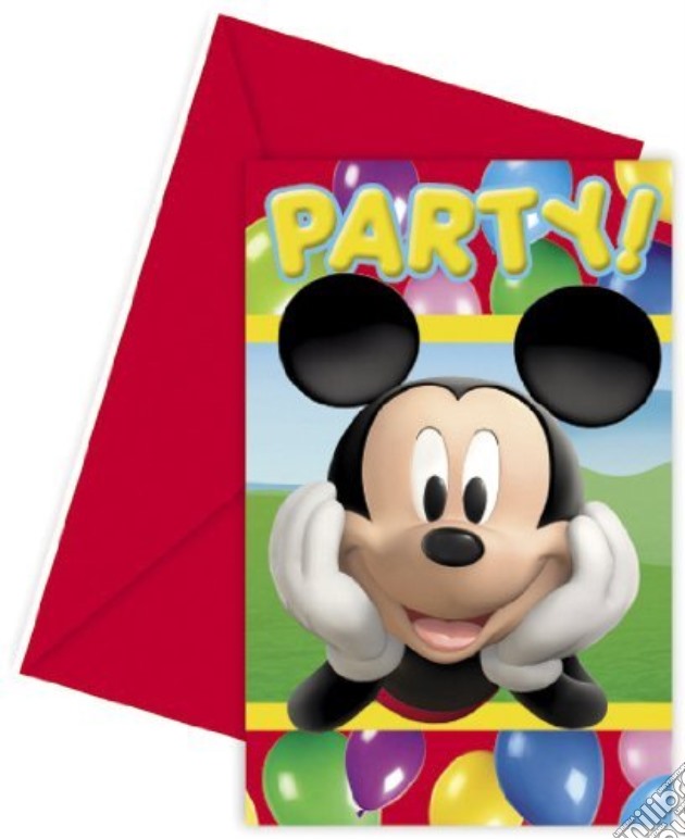 Disney: La Casa Di Topolino - 6 Inviti Con Busta gioco di Giocoplast