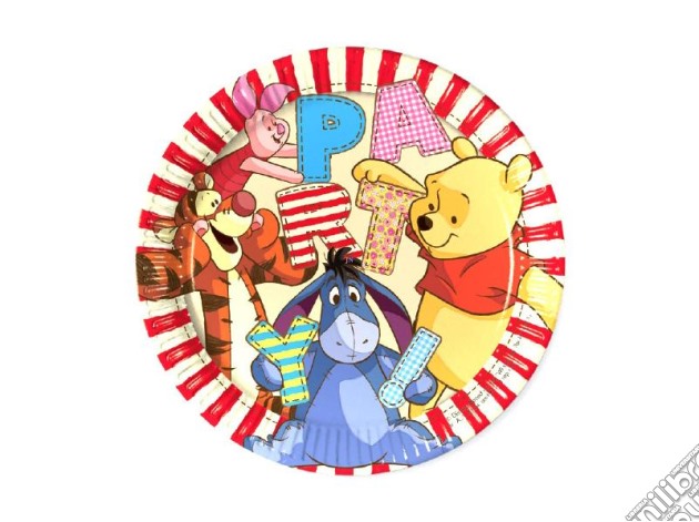 Winnie The Pooh - 8 Piatti 23 Cm gioco di Como Giochi