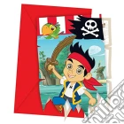 Jake E I Pirati Dell'Isola Che Non C'E' - 6 Inviti Con Busta gioco di Como Giochi