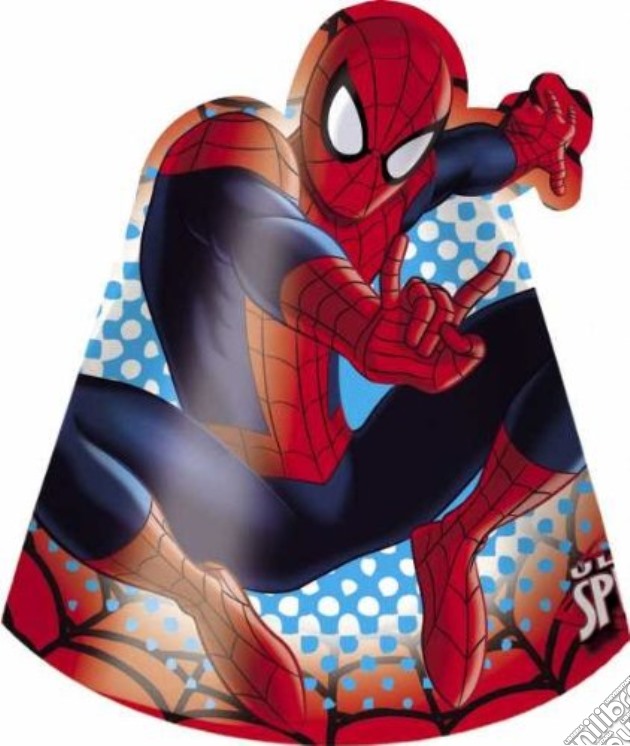 Marvel: Procos Party - Ultimate Spider-Man - 6 Cappellini gioco di Giocoplast