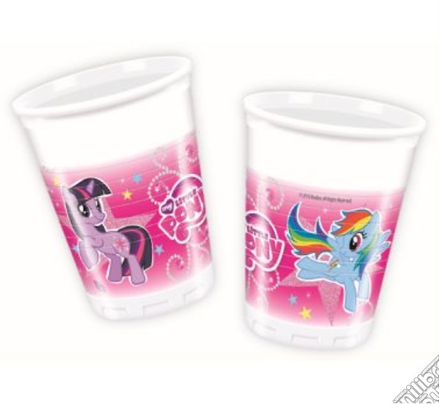 My Little Pony - 8 Bicchieri Di Plastica gioco di Como Giochi