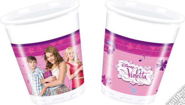 Disney: Violetta - 8 Bicchieri Di Plastica gioco di Como Giochi