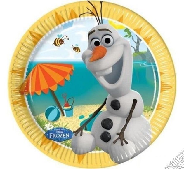 Frozen - Olaf - 8 Piatti 20 Cm gioco di Como Giochi