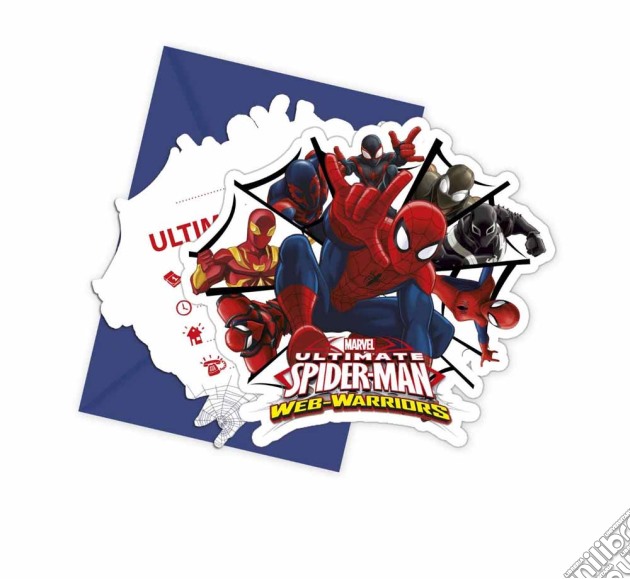 Ultimate Spider-Man - 6 Inviti Con Busta gioco