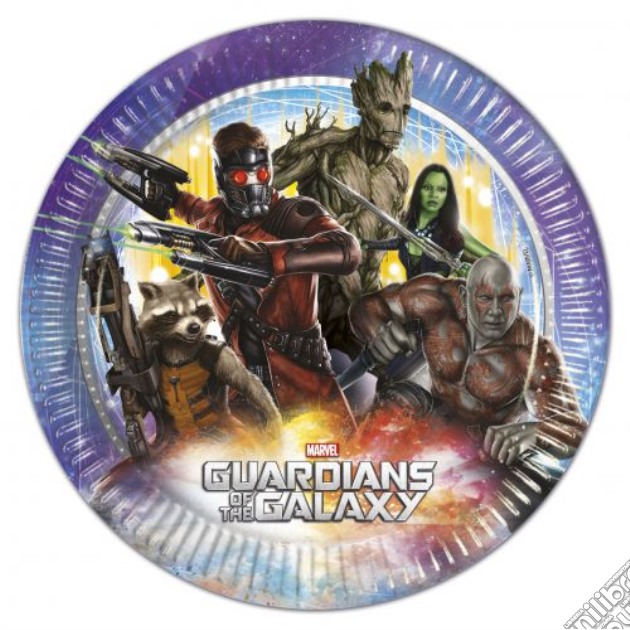 Party: Guardians Of The Galaxy - 8 Piatti 23 Cm gioco di Como Giochi