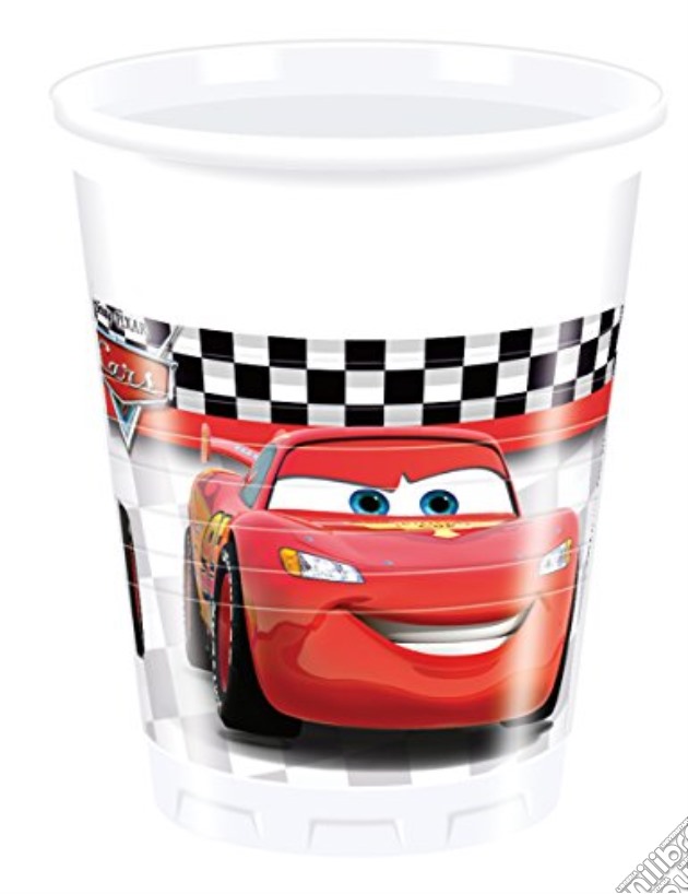 Disney: Cars - Formula Rsn - 8 Bicchieri Plastica 200 Ml gioco di Giocoplast