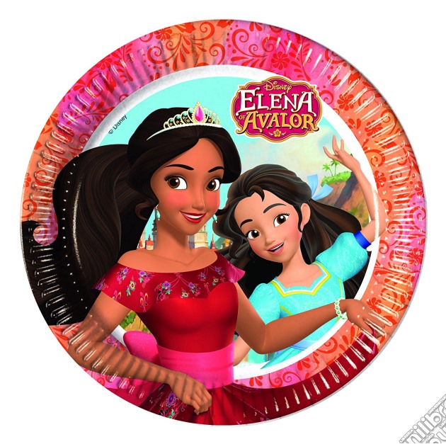 Disney: Elena Di Avalor - 8 Piatti 23 Cm gioco di Giocoplast