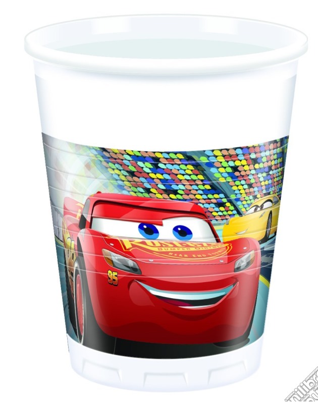 Disney: Cars 3 - 8 Bicchieri 200 Ml gioco di Giocoplast