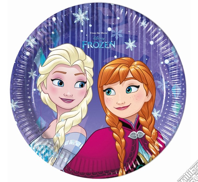 Disney: Frozen Snowflakes - 8 Piatti 18 Cm gioco di Giocoplast