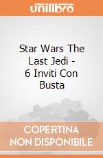 Star Wars The Last Jedi - 6 Inviti Con Busta gioco di Giocoplast