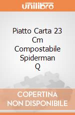 Piatto Carta 23 Cm Compostabile Spiderman      Q gioco