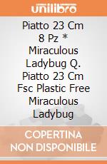 Piatto 23 Cm 8 Pz * Miraculous Ladybug Q. Piatto 23 Cm Fsc Plastic Free Miraculous Ladybug giochi