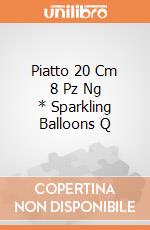 Piatto 20 Cm 8 Pz Ng * Sparkling Balloons Q gioco