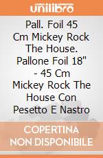Pall. Foil 45 Cm Mickey Rock The House. Pallone Foil 18