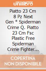 Piatto 23 Cm 8 Pz Next Gen * Spiderman Crime Q. Piatto 23 Cm Fsc Plastic Free Spiderman Crime Fighter =Usa 5Pr95043