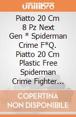 Piatto 20 Cm 8 Pz Next Gen * Spiderman Crime F*Q. Piatto 20 Cm Plastic Free Spiderman Crime Fighter =Usa 5Pr95044
