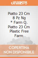 Piatto 23 Cm 8 Pz Ng * Farm Q. Piatto 23 Cm Plastic Free Farm gioco