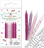 Birthday Candles With Holders 'Pink' In Fsc P Q. Set 12 Candele Rosa Con Supporto In Scatola Di Carta Fsc giochi