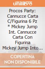 Procos Party: Cannucce Carta C/Figurina 6 Pz * Mickey Jump Int. Cannucce Carta Con Figurina Mickey Jump Into Fun giochi