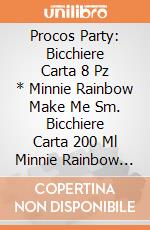 Procos Party: Bicchiere Carta 8 Pz * Minnie Rainbow Make Me Sm. Bicchiere Carta 200 Ml Minnie Rainbow Make Me Smile giochi