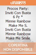 Procos Party: Inviti Con Busta 6 Pz * Minnie Rainbow Make Me S. Inviti Con Busta Minnie Rainbow Make Me Smile giochi