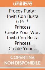 Procos Party: Inviti Con Busta 6 Pz * Princess Create Your Wor. Inviti Con Busta Princess Create Your World giochi